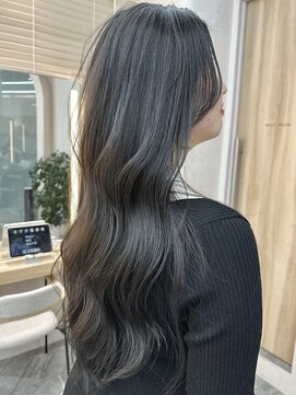 ウェイズトウキョウ 新宿店(Ways TOKYO) ダークグレージュ レイヤーカット サイドバング 巻き髪