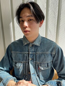 ヨロヘアー(YOLO hair) メンズカット/センターパート/ニュアンスパーマ