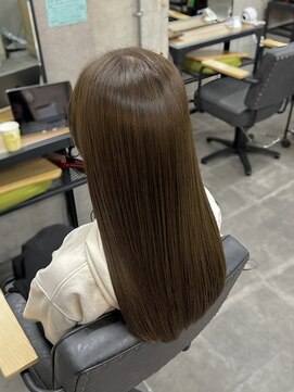 ノア 奈良駅前店(NoA) 艶髪髪質改善　艶カラー　uptogloss　奈良市 オリーブベージュ