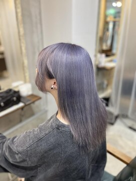 ルフレ 新宿本店2nd(Reflet) ケアブリーチ/ラベンダー/ダブルカラー