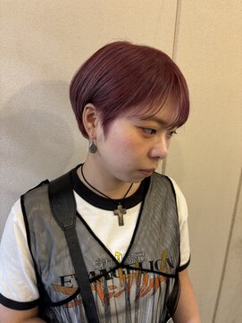 ボルタノット(volta∞knot) 【ボルタノット★YUMI】刈り上げショート　ベリーピンク