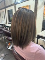 アクアマリン8810 ハチハチイチゼロ(AQUA MARINE 8810)&nbsp;アンブレラカラー/こなれミディ/イメチェン/前髪/北習志野