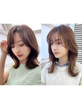 オトナ女性が輝く緻密なバランスカット×落ち着いた透明感カラーが人気♪エイジング毛の予防・ケアも充実◎