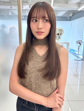 エジョン 八幡山店(Aejon) レイヤーロング/ヘルシースタイル/韓国ヘア/ベビーピンク/調布