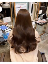 ヘアーサロン ウィング(HAIR SALON Wing) 赤坂＊ブリーチなし明るめオリーブベージュカラー赤み消し