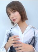 ミニウルフ髪質改善縮毛矯正酸性ストレートレイヤーカット/原宿
