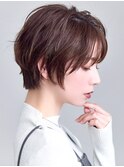 大人ショート×美シルエット×チョコレートブラウン