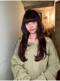 【諒】ハイレイヤーカットロングレイヤーカットワイドバング前髪