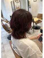 ラボヌールヘアーグレース 門前仲町店(La Bonheur hair grace)&nbsp;ブリーチなしダブルカラー/ピンクグラデーション/ピンク