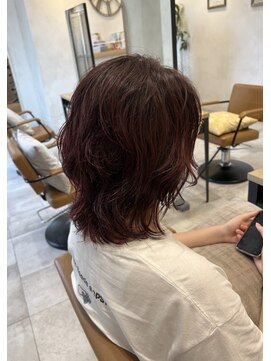 ラボヌールヘアーグレース 門前仲町店(La Bonheur hair grace) ブリーチなしダブルカラー/ピンクグラデーション/ピンク