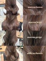 エヌアイ オモテサンドウ(ni omotesando) ☆秋に流行るマロンベージュカラーまとめ☆