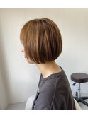 20代30代40代◎小顔に見えせる似合わせカットオリーブグレー
