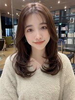 ケーツー エム 京都ラクエ(k-two emu)&nbsp;セミロングヘア*ロングレイヤーカット*顔周り*髪質改善*白髪染め