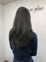 ヘアースペースブルーム プリュス 石橋店(HAIR SPACE BLOOM plus)&nbsp;石橋阪大前/レイヤーカット/ダークグレージュ/酸性ストレート