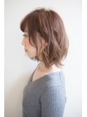 手櫛でできる立体感カールヘア