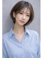 スラッシュ(SLASH) 【SLASH】コンパクトにまとめる菱形ショートボブ