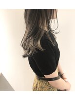 インナーカラー  ホワイトミルクティーベージュ