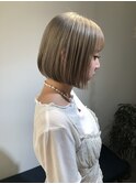 ハイトーンボブ/骨格カット