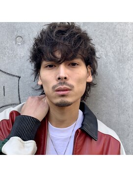 エルオム(EL.HOMME) 【MITSU】Vバングウルフ×アッシュブラウン