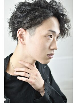 レ ギャルソン 仙台店(Les Garcons) センターパートコンマヘア波巻きスパイラルスリークショート