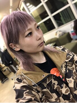 ローシュヘアー(Rosh hair) パープル×ウルフ