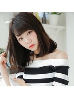 ナチュラル 博多店(Natural) ☆暗髪×ワンカールロブ☆-博多店-