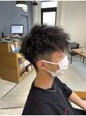 【倉敷】【岡山】【髪質改善】メンズショート×ツイストパーマ