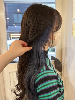 ヘアサロン リーフ(Hair Salon Leaf)の写真/【インナーカラーが人気♪】周りと差をつける、トレンドカラーをお手頃価格で♪何度も通いたいMYサロンに◎