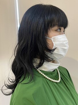 アトリエコア(Atelier Coa) ダブルカラーミルクティーベージュカラーブルーブラックブリーチ