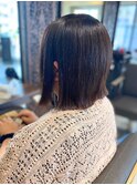 ミディアムボブ/セミショート/切りっぱなし