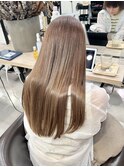 Belme独自の髪質改善カラー/韓国風ミルクティレイヤーロング