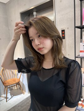 サンド 鹿児島中央(sand) @sei___sandレイヤーカット/ミディアム/ボブレイヤー/鹿児島中央