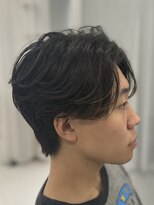 バース 梅田中崎町店(BIRTH)&nbsp;ニュアンスパーマセンターパートフェザーパーマ韓国メンズパーマ