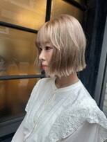フィル 横浜(fil) 切りっぱなしボブ_ミルクティー