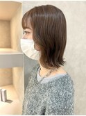 ブリーチなしブラウンカラー