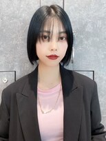 アイティーバイアルバム 八王子店(IT by ALBUM)&nbsp;ボブショート前髪カットおくれ毛外ハネボブ_ba496181
