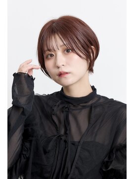 ミチオ ノザワ ヘアサロン ギンザ(Michio Nozawa HAIR SALON Ginza) 30代40代小顔カットショートボブ丸ブラウングレージュ