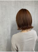 オレンジブラウン　オレンジベージュ　アプリコットオレンジ