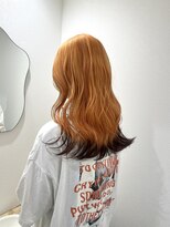 モニカ 栄店(MONIQA)&nbsp;オレンジカラー　裾カラー