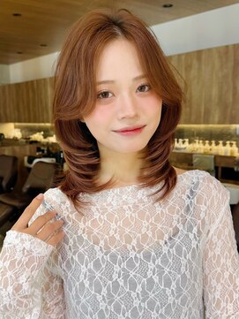 グランド(GRAND) セミロング30代40代ストレートレイヤー前髪なし前髪あり表参道