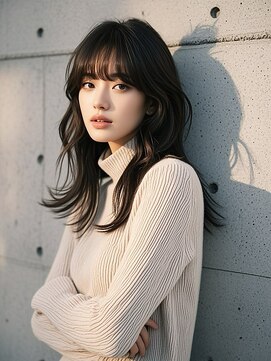 ハイライトくびれボブセミロングクラゲヘアショートウルフ