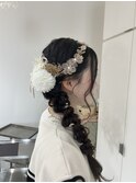ふんわり編みおろしアレンジ