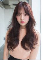 ダル 渋谷/表参道(DAL.)&nbsp;顔周りカットハッシュカットダークブラウンワンホンレイヤー韓国