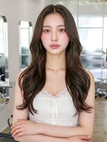 フレイムスヒュー 高崎店(FRAMES HUE)&nbsp;韓国ハッシュカット×艶ショコラベージュカーテンバング高崎