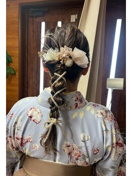 ゲッティンハール(GOTTIN HAAR)の写真/着付け＆ヘアセット承ります♪カチモリ・シニヨンもお任せ○1日中崩れない＆可愛いスタイルが人気のサロン