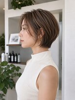 キュウヘアー(KYUU HAIR) 白髪ぼかしカラー/ハイライト/小顔ショート