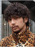 渋谷波巻きパーマ束感ツイストスパイラル無造作メンズパーマ色気