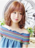 【ヘアジュレドゥ 花井】 可愛いボワふわ☆ミディアムロブ