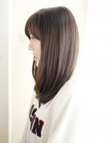 ナル 白山神社参道通り店(nalu)&nbsp;ツヤブラウンのナチュラルストレート