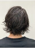 大人クール☆無造作スパイラルウェーブ×ハンサムショート